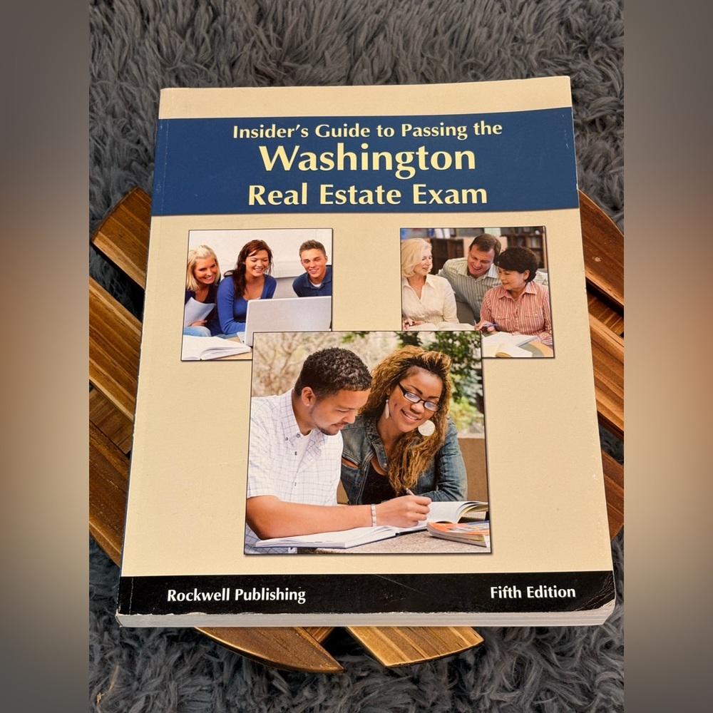 Insider's Guide to Passing WA Real Estate Exam 5th Ed Rockwell 2016 - Good Cond